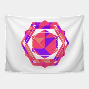 pink Geometric funny pop art Tapestry