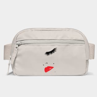 Eye Lashes In Vogue t-shirt Lips Print Shirt Tops Tees Bag