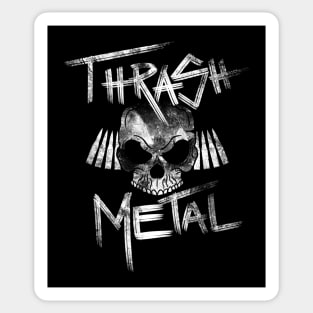 Thrash Skull Metal Stickers for Sale