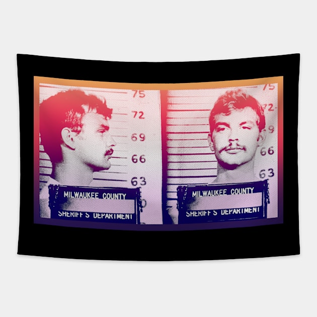 Jeffrey Dahmer #3 ∆∆∆ 90s Styled Retro Graphic Design Tapestry by DankFutura