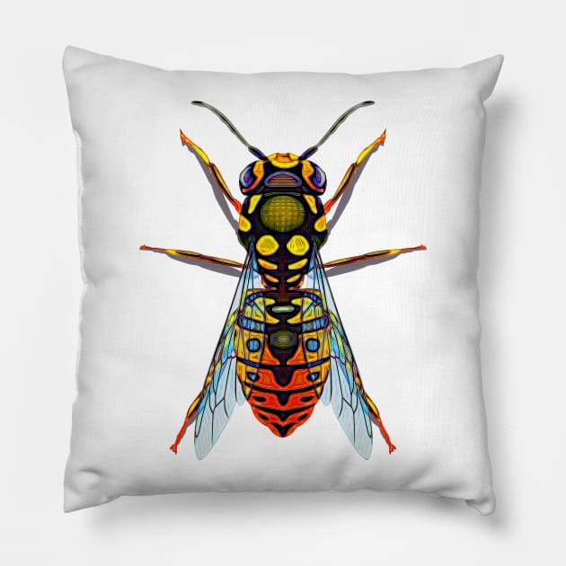 Wasp One Pillow by crunchysqueak