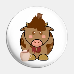 Chocolate cow Pin