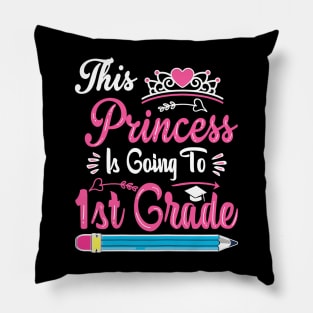 Princess Going To 1st Grade For  Back to School Pillow