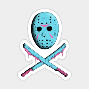 Jason Skull and crossbones Magnet