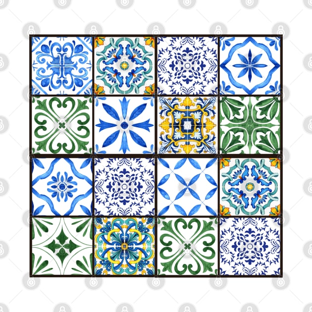 Colorful Portuguese Tiles by nancy.hajjar@yahoo.com