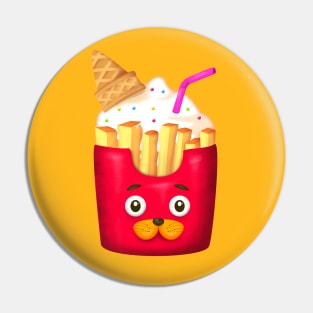 Ice-cream French-fries Pin