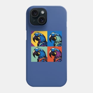 Pop Hyacinth Macaw Art - Cool Birds Phone Case