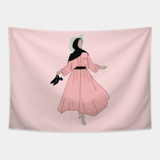 Sweet Hijabi Girl Vacation Tapestry