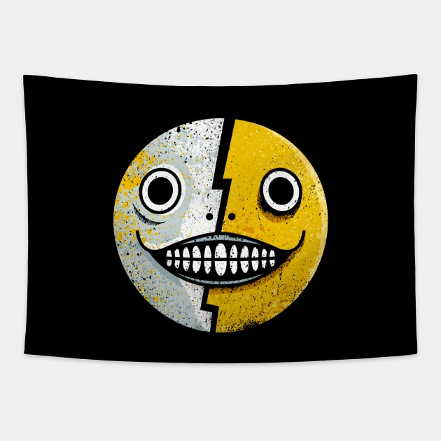 Emil Smiley Tapestry by logozaste