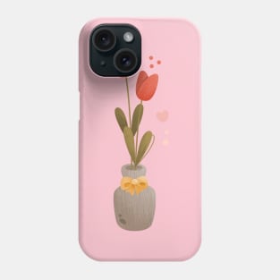 flowers on vase Phone Case