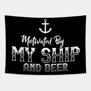 Ship and Beer Tapestry