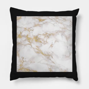 Golden Marble Effect Pattern Pillow