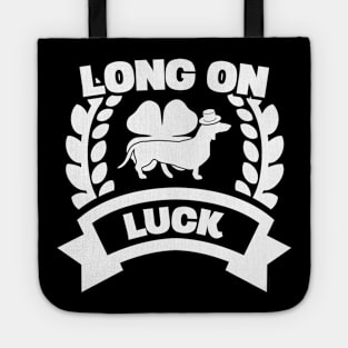 Long On Luck Irish Dachshund Funny St Patricks Day Tote