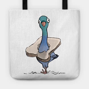 Pigeon with Bread Necklace (front print version) Tote