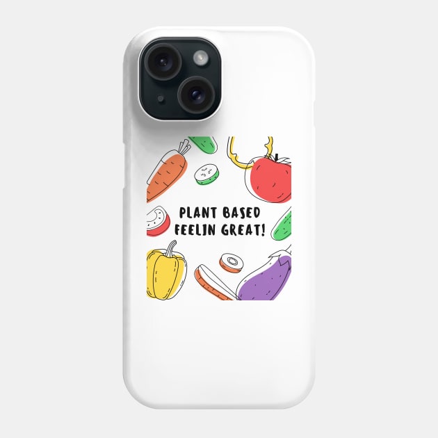 Plant Based t-shirt Phone Case by GenerativeCreations