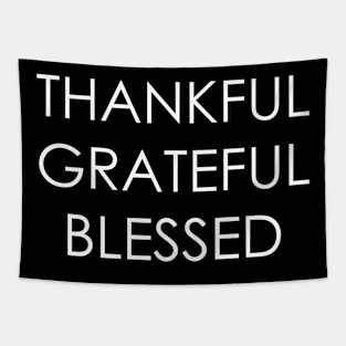 Thankful grateful blessed Tapestry