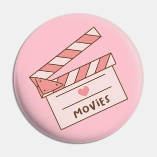 Pink Clapperboard Pin