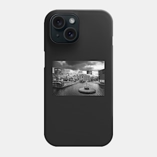 Birmingham Canal Junction Monochrome Photograph Phone Case