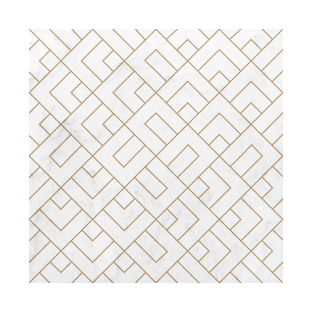 Golden Marble Square Floor Pattern by Tobe_Fonseca