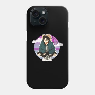 sad anime boy Phone Case