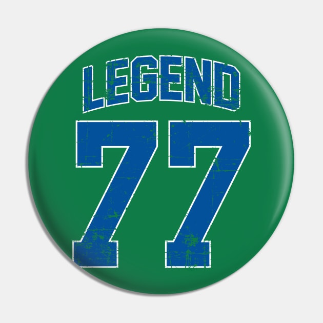 Legend 77 Luka Doncic Retro Blue Pin by Fresh Fly Threads