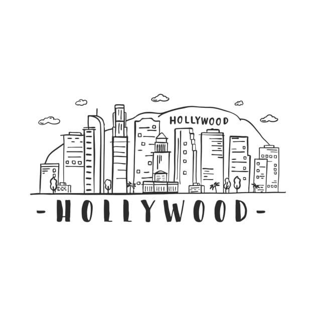 Skyline of Hollywood by EarlAdrian