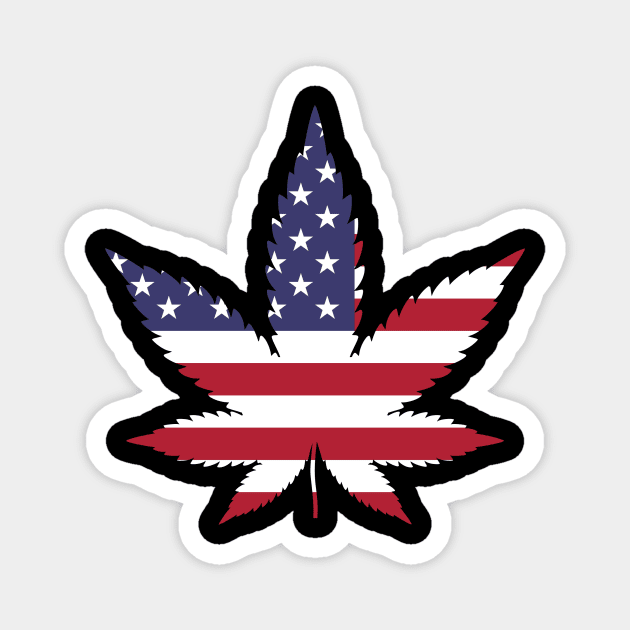 Weed Cannabis Leaf Design Magnet by Utopia Shop