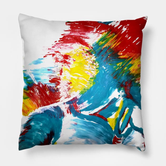 Native American Paint Pillow by Teal_Wolf