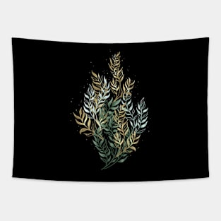 Delicate golden leaves Tapestry