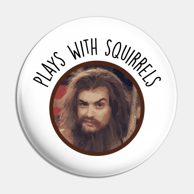 Plays with Squirrels Pin by mariansar