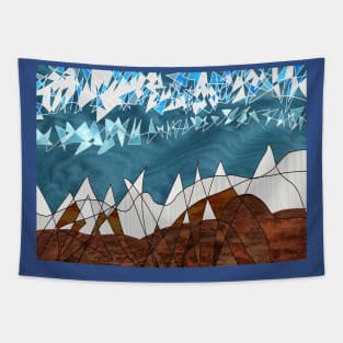 Snow on the Mountains Tapestry