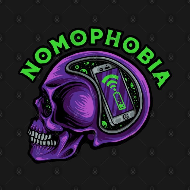 Nomophobia Skull by Stayhoom