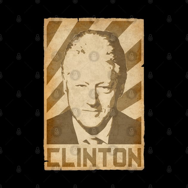 Bill Clinton Retro Propaganda by Nerd_art