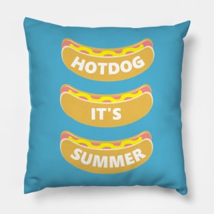 Hot Dog It's Summer Pillow