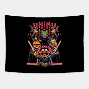 Evil Dark Puppets - Space Masters Movie Tapestry