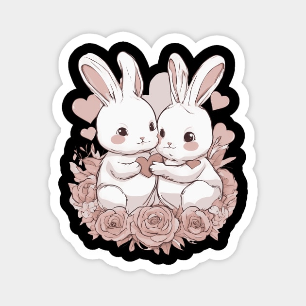 Bunny Lover Magnet by animegirlnft