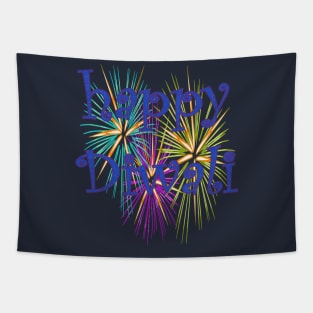 Happy Diwali Festival Of Light Over Dark Celebration 4 Tapestry