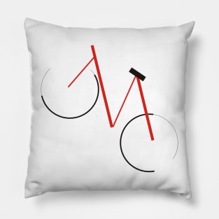 Red Bicycle Pillow