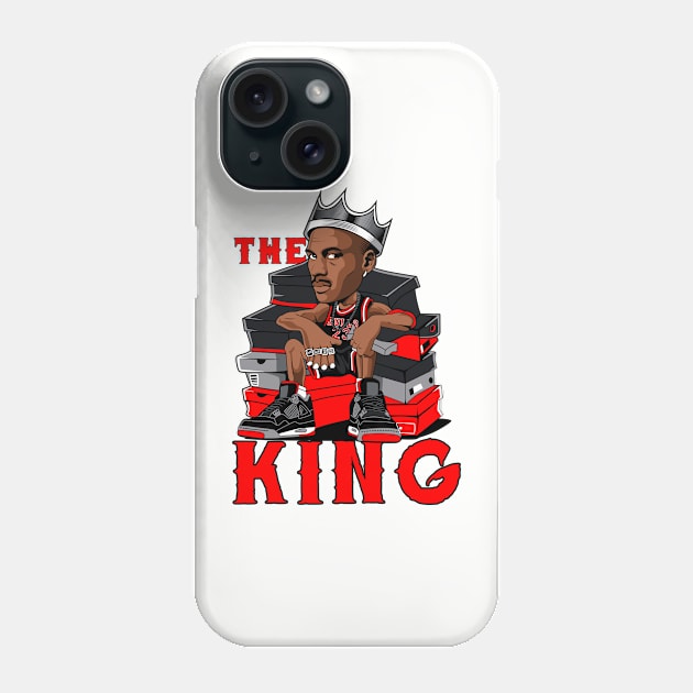 King Michael Jordan 23 Basketball Phone Case by cInox