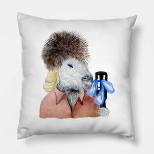 Capybara guitar player Pillow