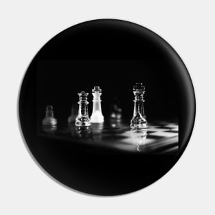 Chess, black and white Pin