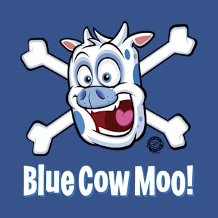 Blue Cow Moo T-Shirt