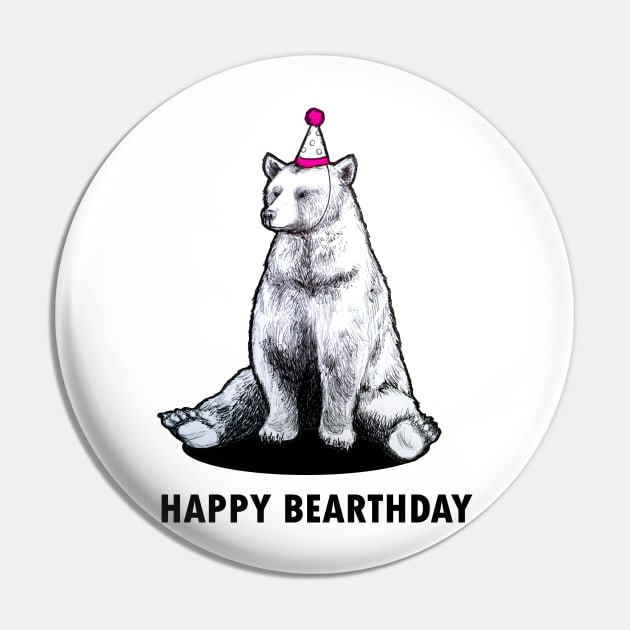 Happy Bearthday Pin by thisisntcrystal