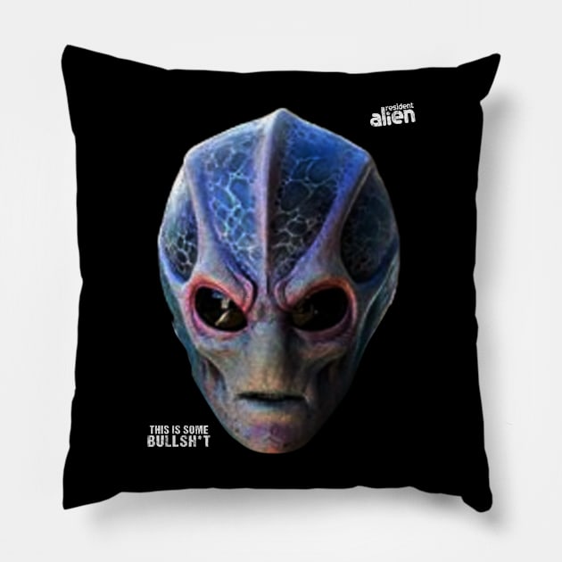 Alien Faces on a mission! Pillow by gulymaiden