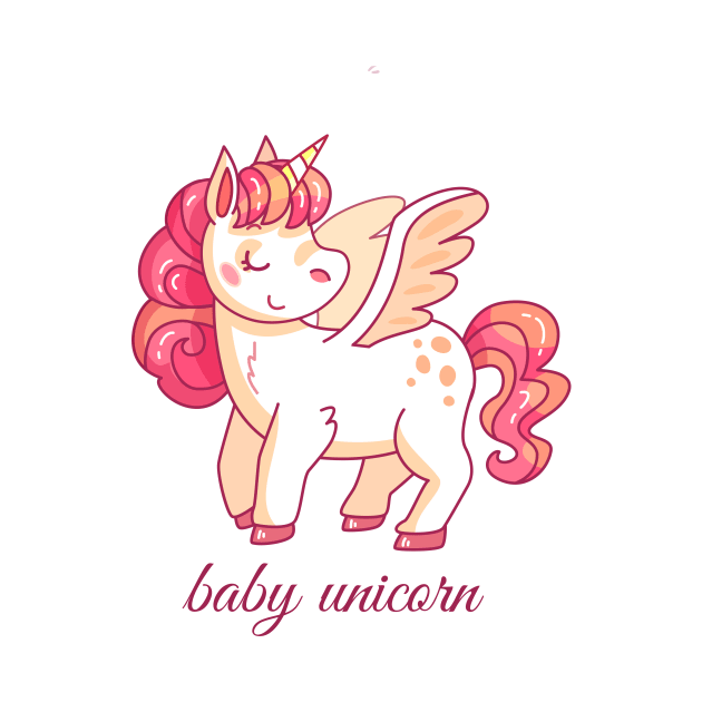 cute baby unicorn by Tshirt lover 1