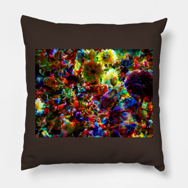 The Chaos of Flower Arranging Pillow by PictureNZ