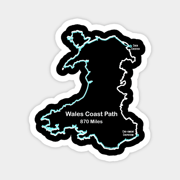 The Wales Coast Path Magnet by numpdog