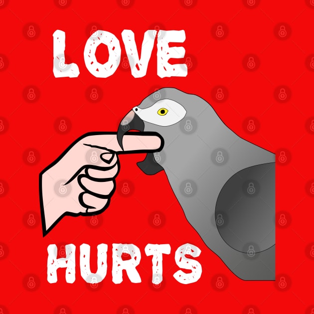 Love Hurts Timneh African Grey Parrot Biting by Einstein Parrot