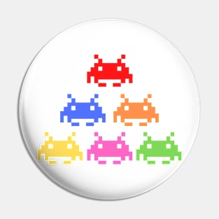 Pixelated Crab Monsters Pin