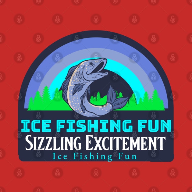 Freezing Temps, Sizzling Excitement: Ice Fishing Fun Winter Fishing by OscarVanHendrix